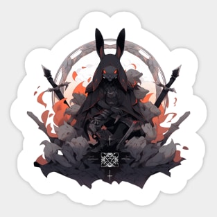 Black Rabbit Priest Sticker